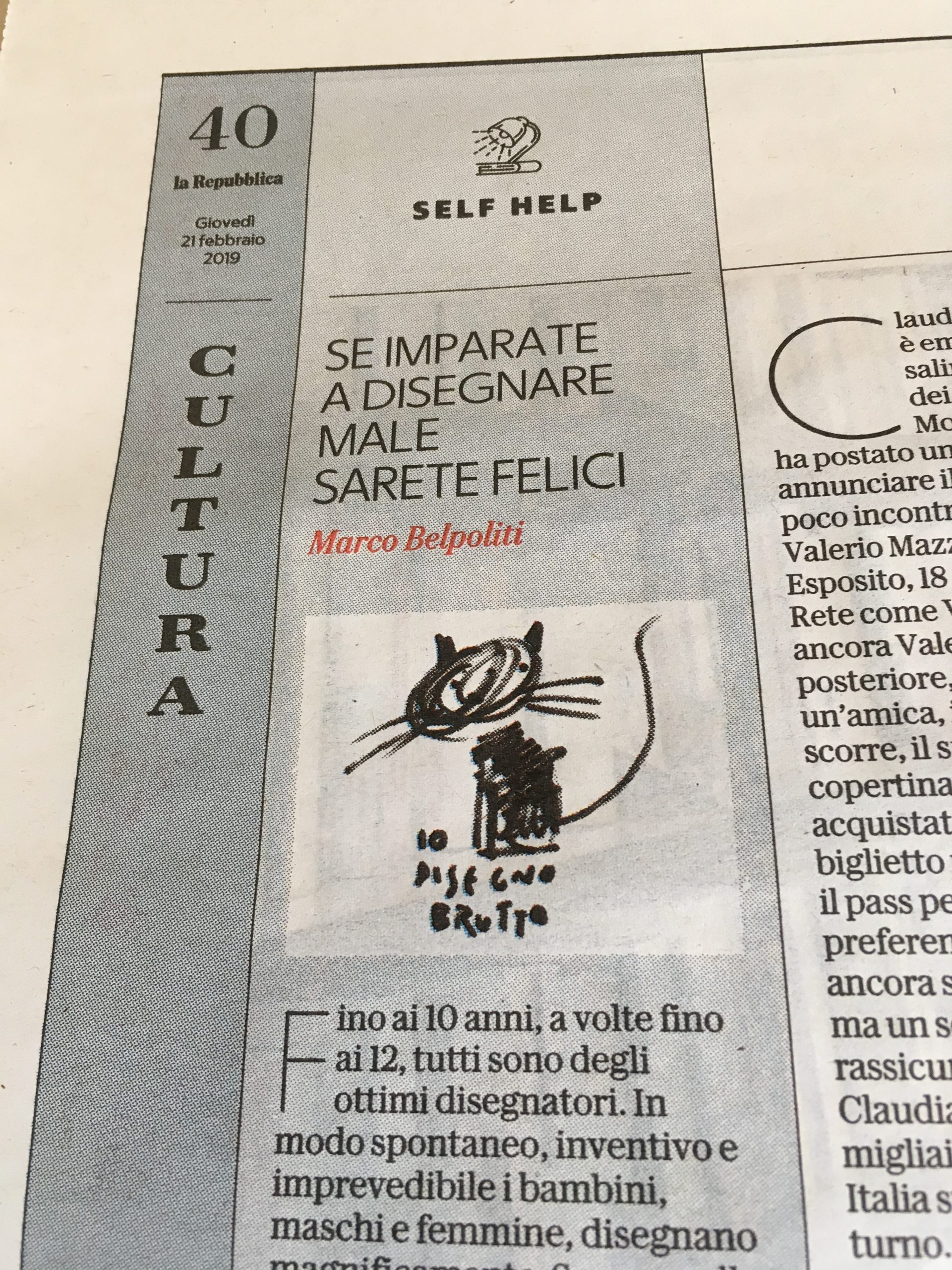Se imparate a disegnare male sarete felici